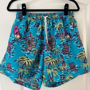 Chubbies Blue Tropical Swim Trunks Size XL